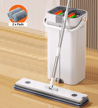 Smartmop™ Ultra 4-in-1 360° Multi-purpose Mop Bucket with wringer Set + 2 Pads