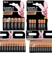 Duracell Simply AA, AAA Batteries Long Expiry